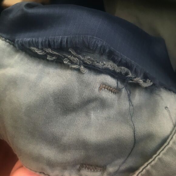 Z Brand Jacket Men L Baggy Olive Green Military Utility Parka Hooded Field Y2K - Picture 14 of 14